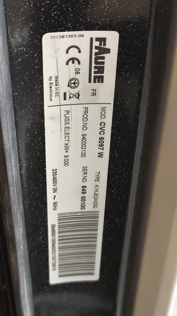 Cuisinière vitrocéramique Faure