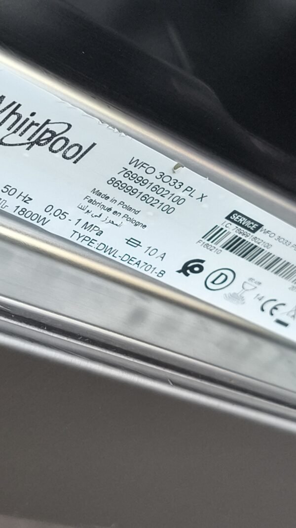 Lave vaisselle Whirlpool
