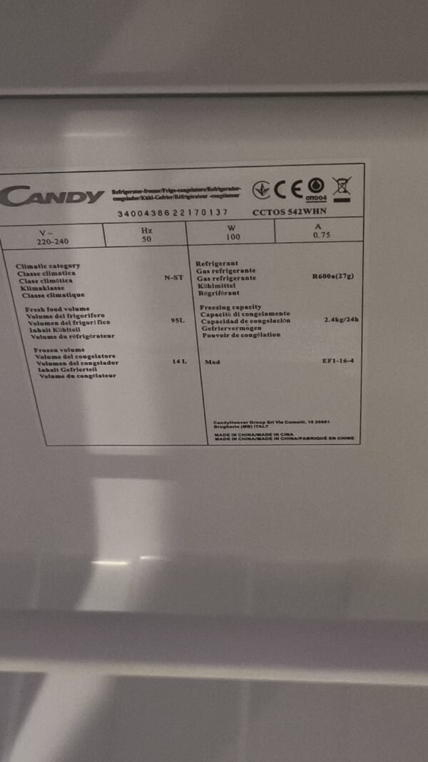 Réfrigérateur top candy
