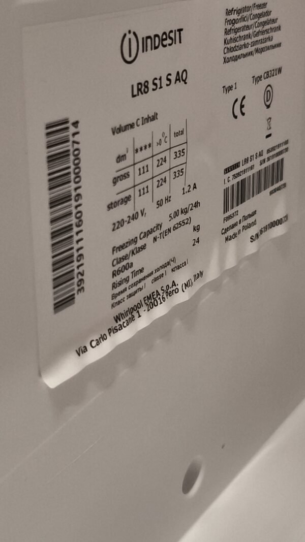 Réfrigérateur Whirlpool 70 cm de largeur