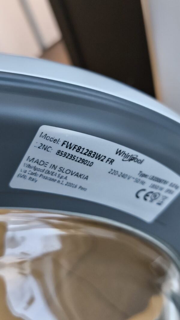 Lave linge Whirlpool 8 killo
