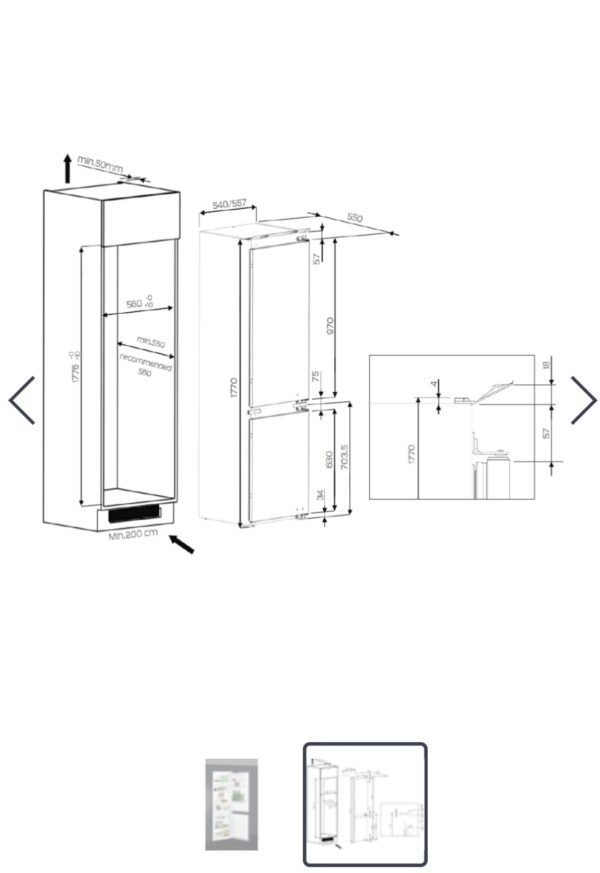 réfrigérateur encastrable Whirlpool