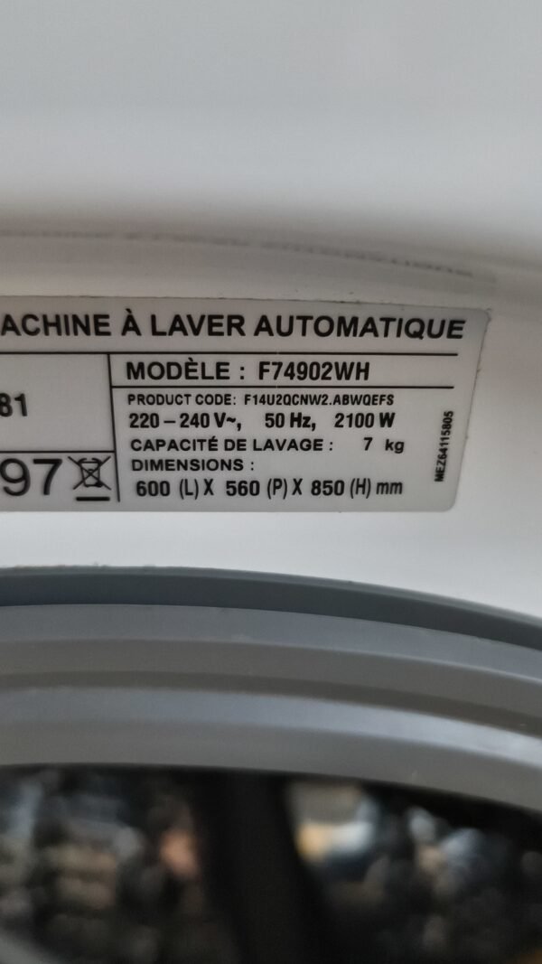 Lave linge LG 7 kg