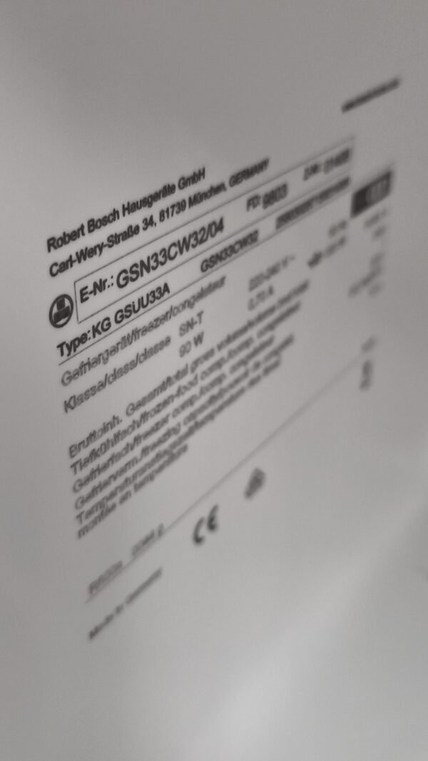 Congélateur armoire Bosch