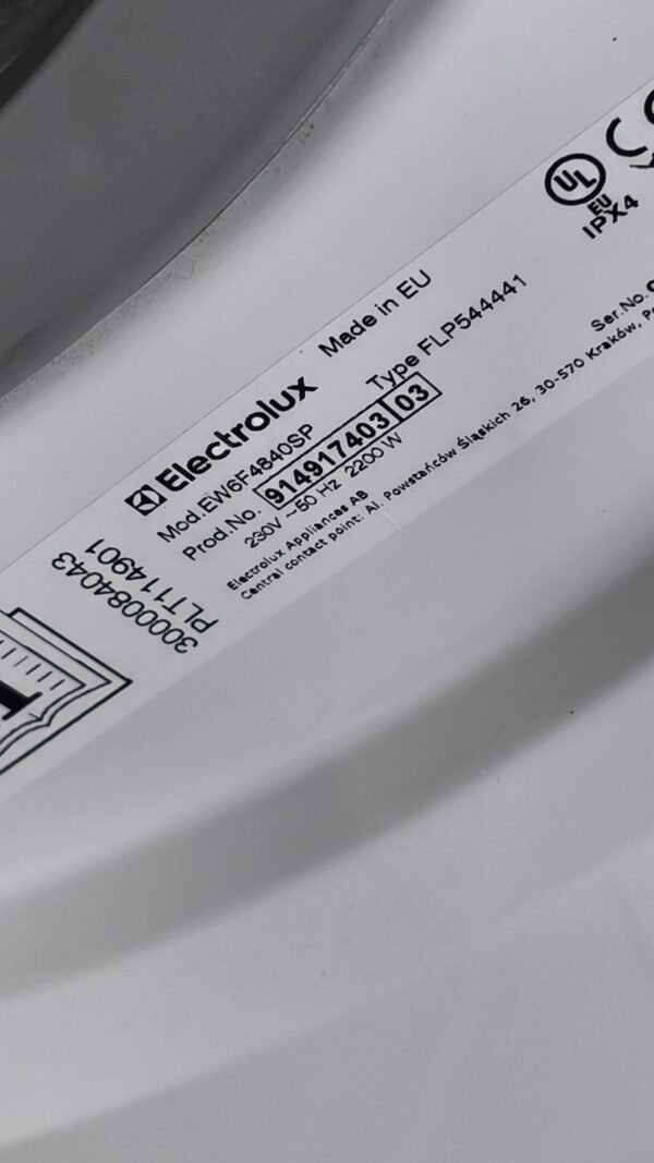Snapchat-2075590114 Lave linge Electrolux 8kg