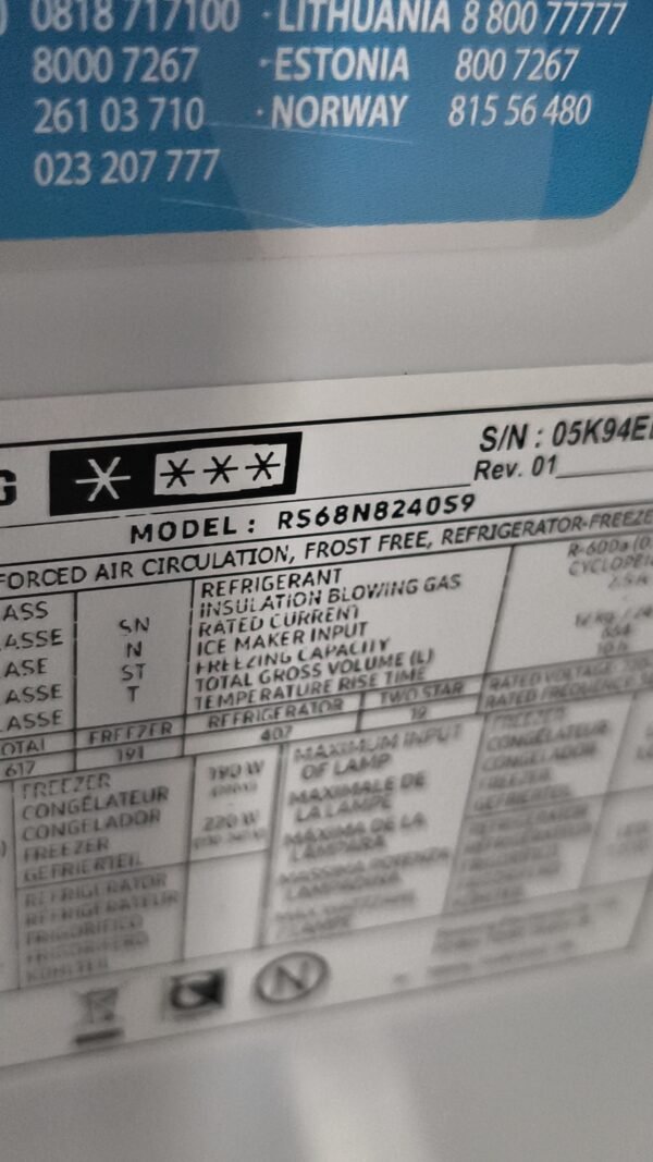 Réfrigérateur américain Samsung