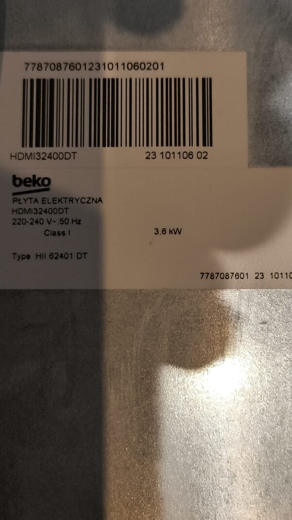 Plaque induction 2 foyers beko