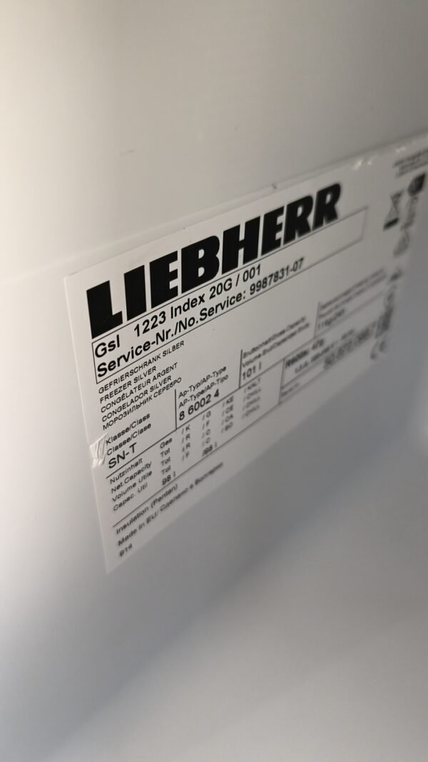 Congélateur armoire Liebherr sylver