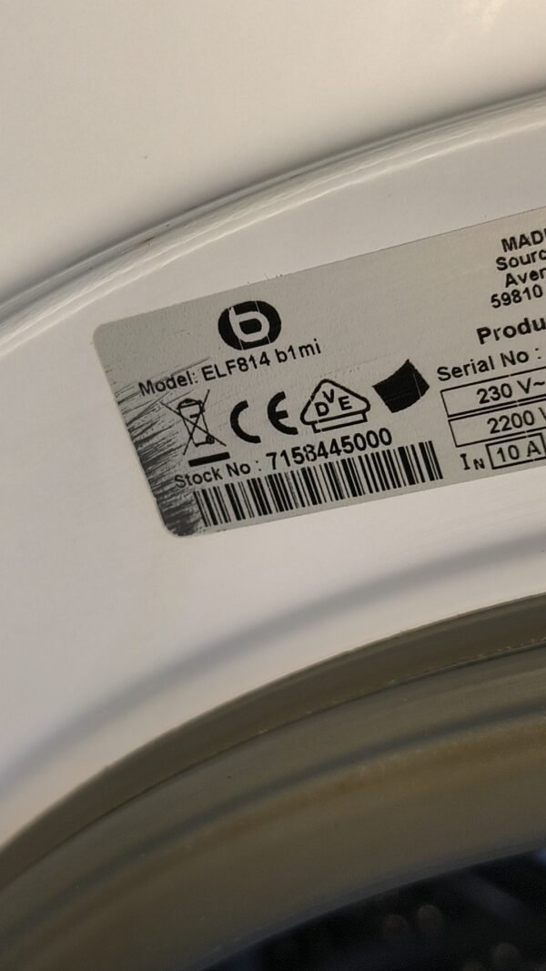 Lave linge essentiel b 8 kg