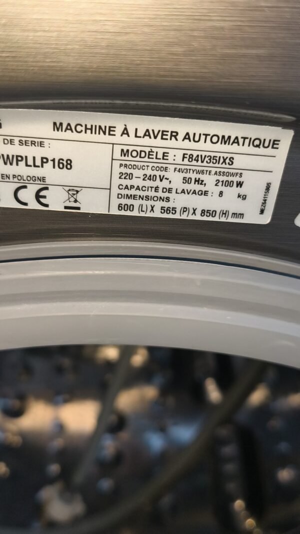 Lave linge LG 8kg gris