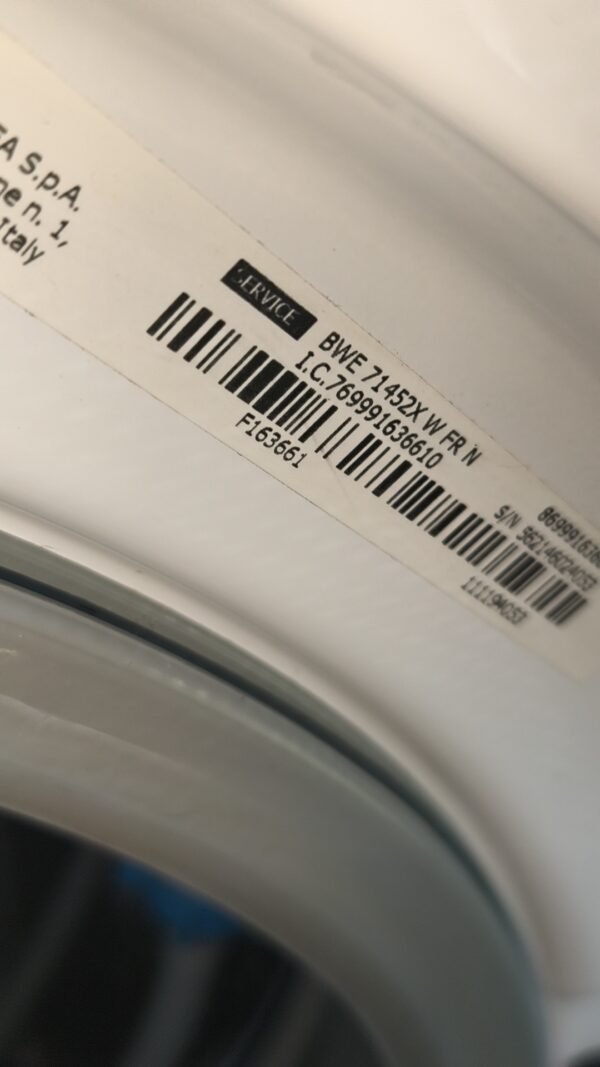 Snapchat-1353684573 Lave linge Indesit 7 kg