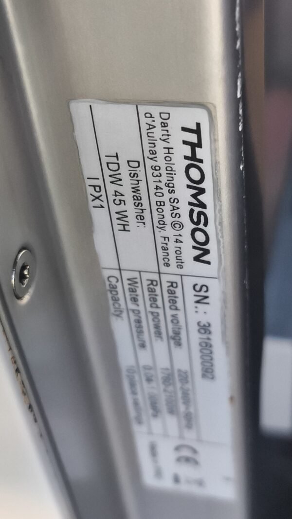 Lave vaisselle Thomson 45 cm de largeur