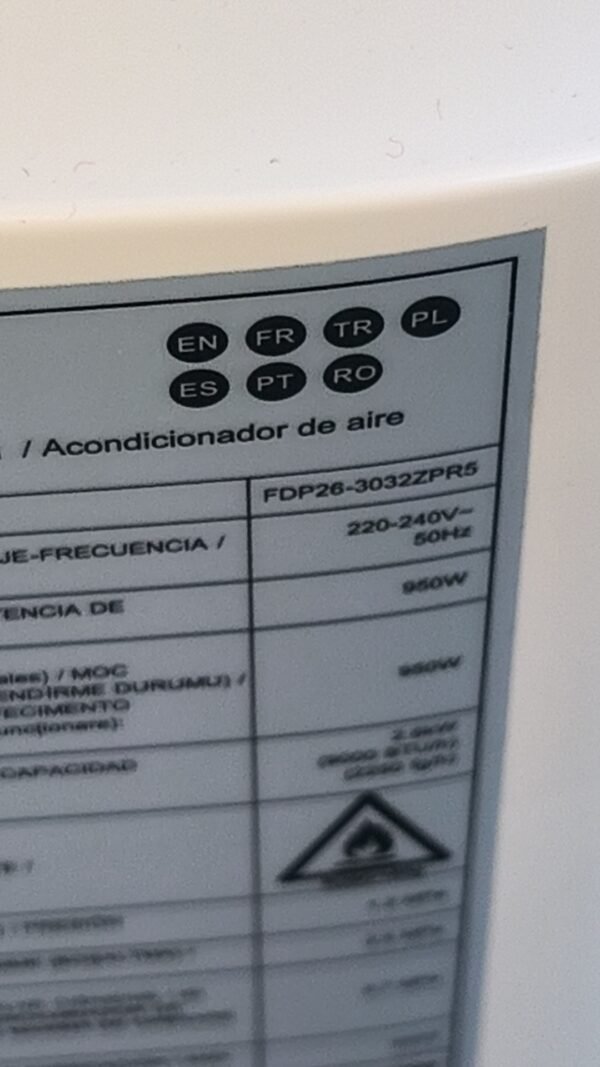 Climatiseur mobile Good home 9000 btu